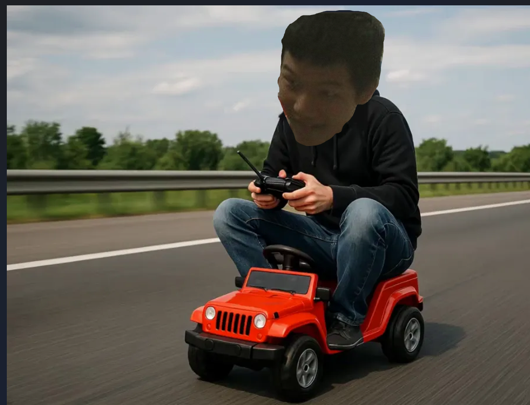 林强骑他的遥控车去赣州